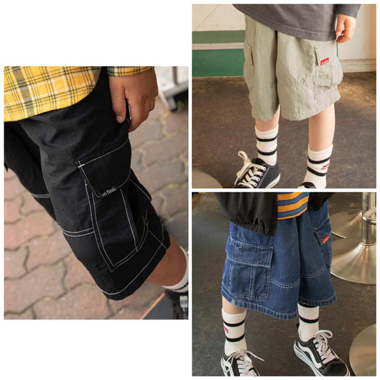 日本童裝 BREEZE 工裝短褲 90-160cm 男童款 秋季 PANTS