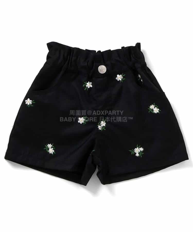 日本童裝 apres les cours 心型花花刺繡短褲 80-140cm 女童款 夏季 PANTS