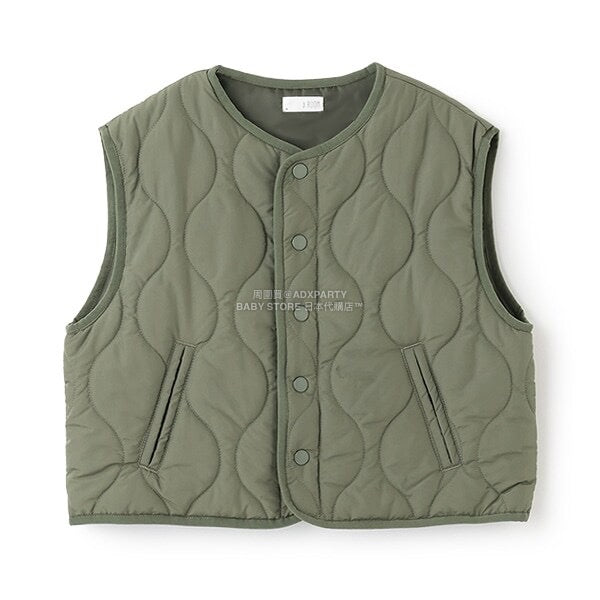 日本童裝 b・R# 絎縫背心外套 100-150cm 男童款 冬季 (適合初秋、香港平均溫度、寒冷天氣）OUTERWEAR
