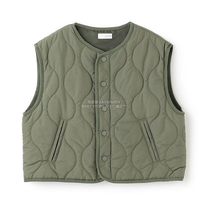 日本童裝 b・R# 絎縫背心外套 100-150cm 男童款 冬季 (適合初秋、香港平均溫度、寒冷天氣）OUTERWEAR