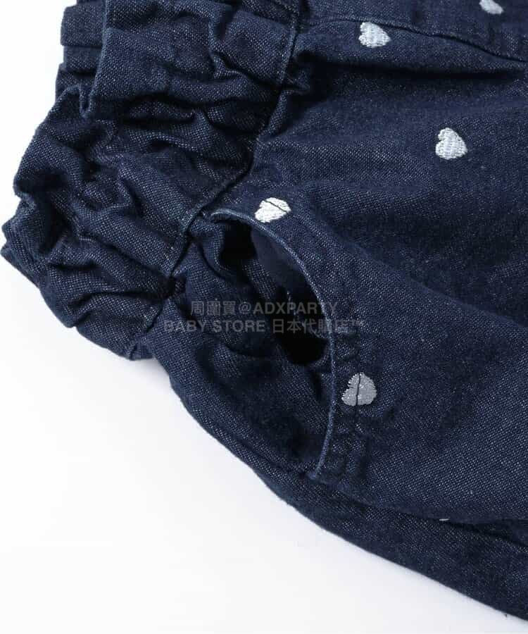 日本童裝 apres les cours 心型花花刺繡短褲 80-140cm 女童款 夏季 PANTS
