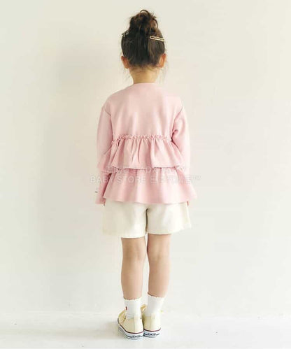 日本童裝 apres les cours 心型花花刺繡短褲 80-140cm 女童款 夏季 PANTS