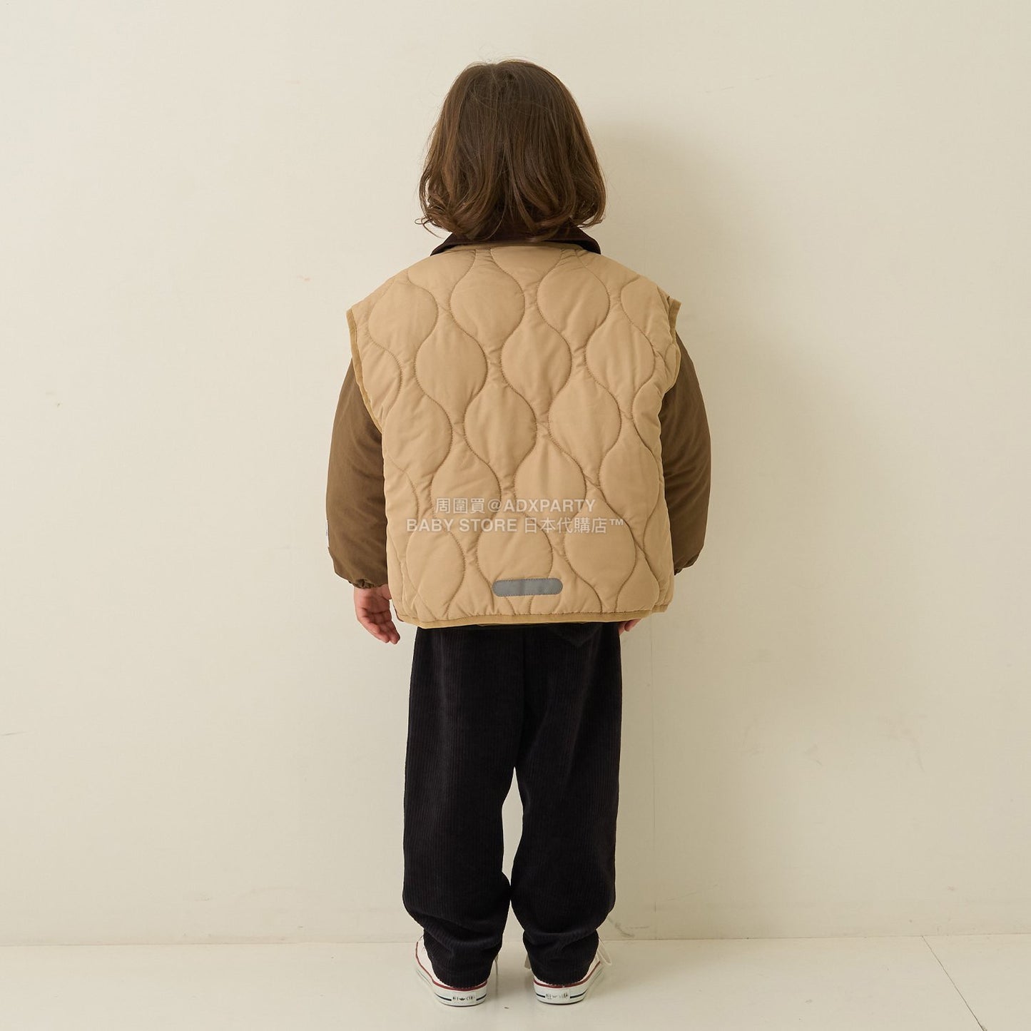 日本童裝 b・R# 絎縫背心外套 100-150cm 男童款 冬季 (適合初秋、香港平均溫度、寒冷天氣）OUTERWEAR