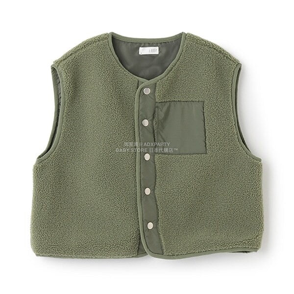 日本童裝 b・R# 抓毛背心外套 100-150cm 男童款 冬季 (適合初秋、香港平均溫度、寒冷天氣）OUTERWEAR (副本)