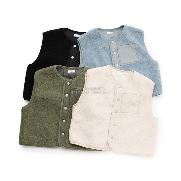 日本童裝 b・R# 抓毛背心外套 100-150cm 男童款 冬季 (適合初秋、香港平均溫度、寒冷天氣）OUTERWEAR (副本)