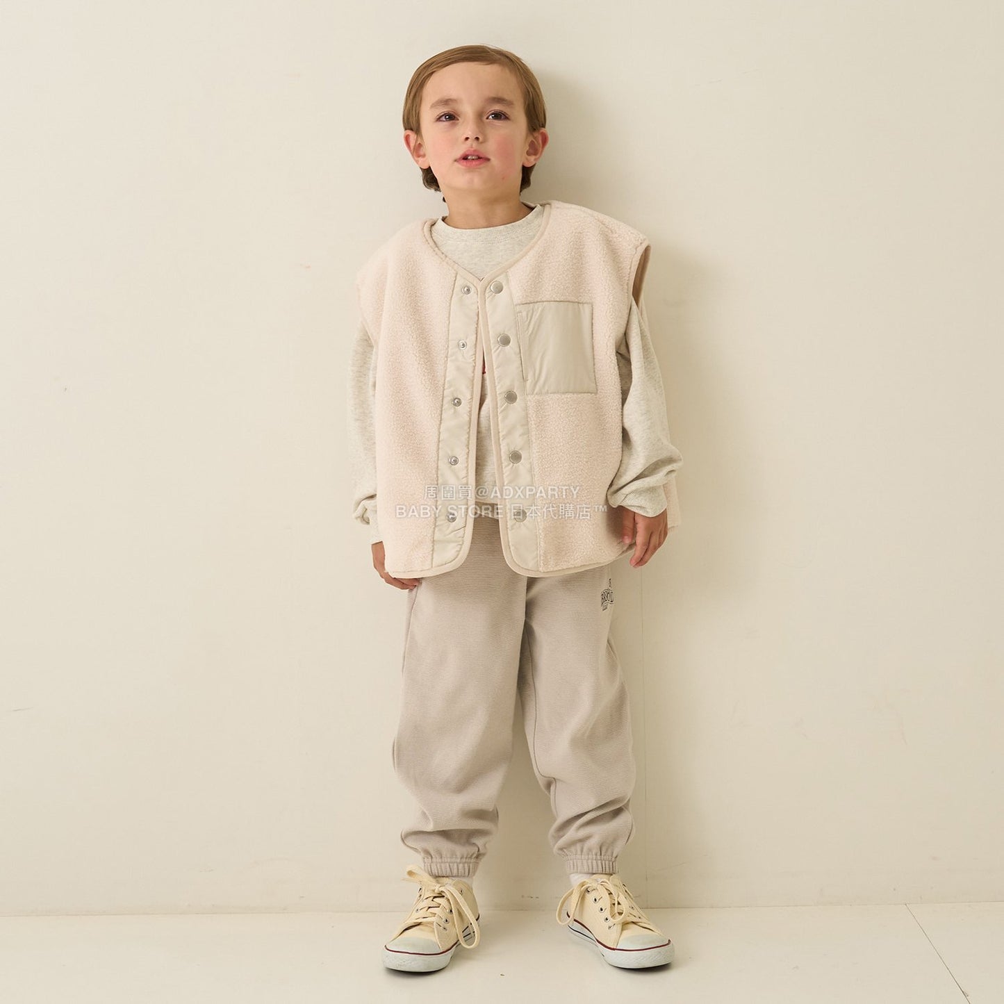日本童裝 b・R# 抓毛背心外套 100-150cm 男童款 冬季 (適合初秋、香港平均溫度、寒冷天氣）OUTERWEAR (副本)