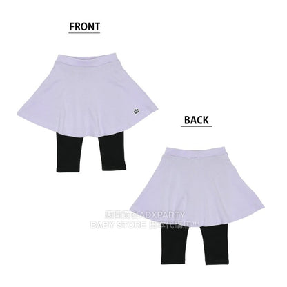 Japanese children's clothing BDL fake two-piece skirt with three-quarter leggings 80-150cm girls summer SKIRTS PANTS DBL all-match style 