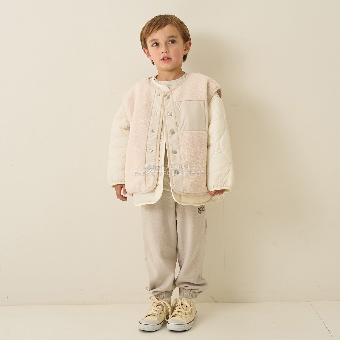 日本童裝 b・R# 抓毛背心外套 100-150cm 男童款 冬季 (適合初秋、香港平均溫度、寒冷天氣）OUTERWEAR (副本)