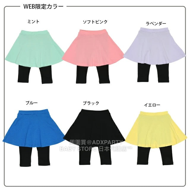 Japanese children's clothing BDL fake two-piece skirt with three-quarter leggings 80-150cm girls summer SKIRTS PANTS DBL all-match style 