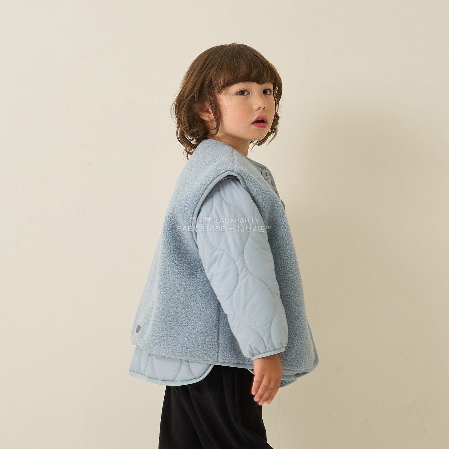 日本童裝 b・R# 抓毛背心外套 100-150cm 男童款 冬季 (適合初秋、香港平均溫度、寒冷天氣）OUTERWEAR (副本)