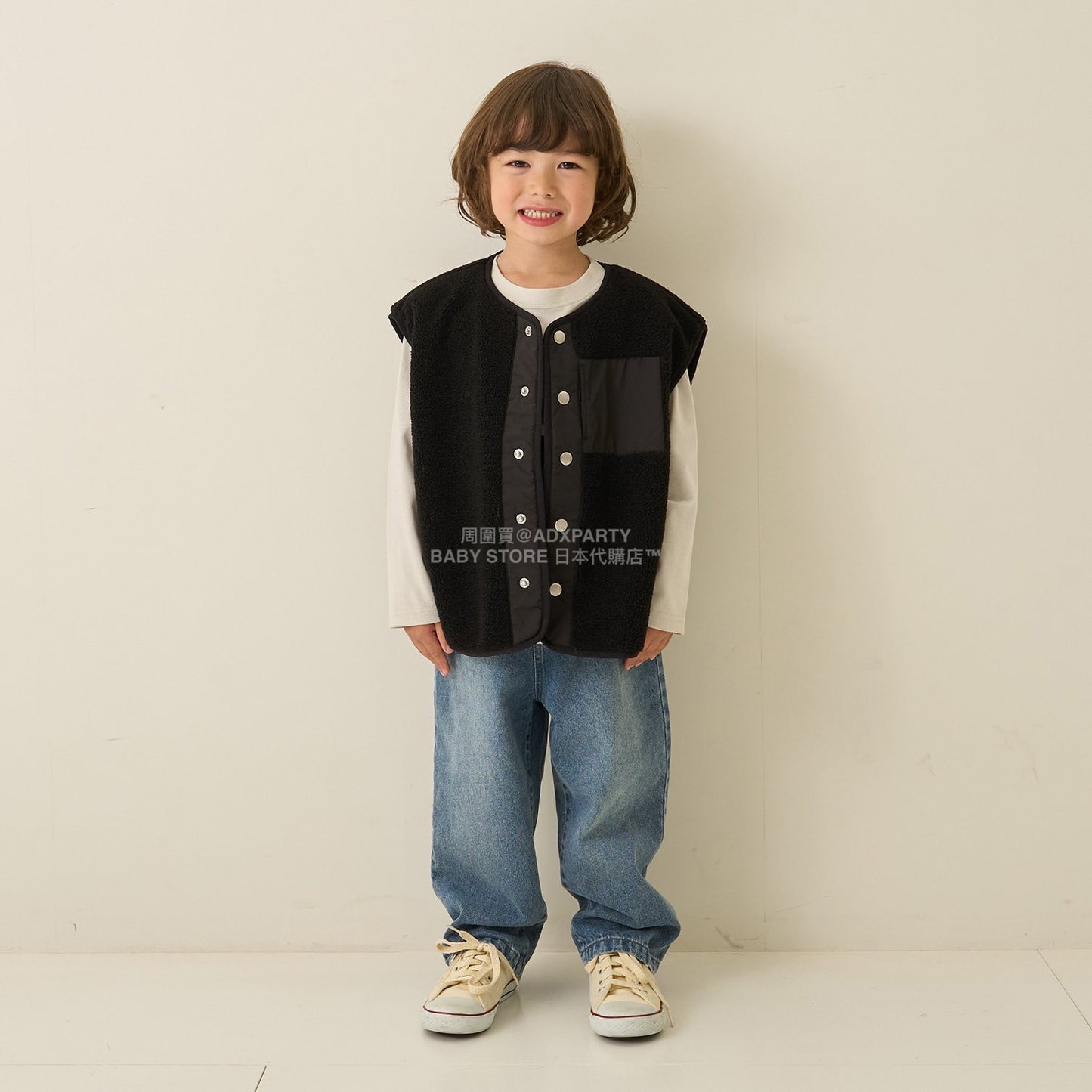 日本童裝 b・R# 抓毛背心外套 100-150cm 男童款 冬季 (適合初秋、香港平均溫度、寒冷天氣）OUTERWEAR (副本)