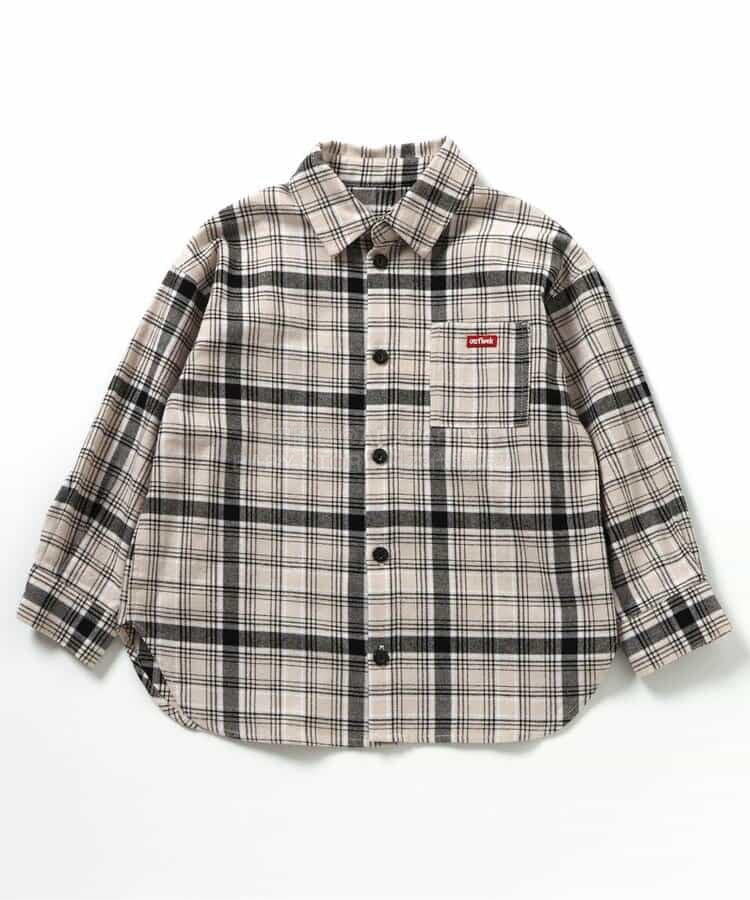 日本童裝 BREEZE 格紋襯衫 90-150cm 男童款 冬季 TOPS 聖誕紅/新年紅 