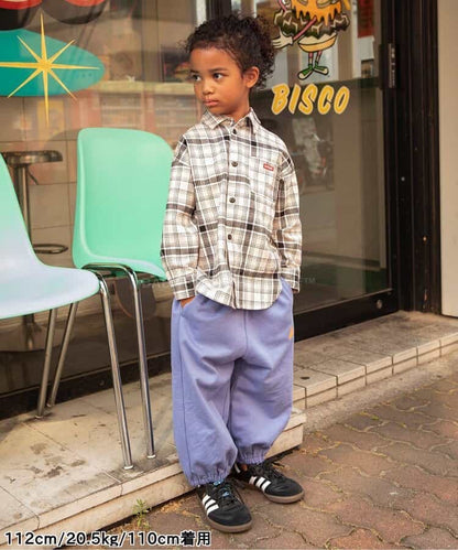 日本童裝 BREEZE 格紋襯衫 90-150cm 男童款 冬季 TOPS 聖誕紅/新年紅 