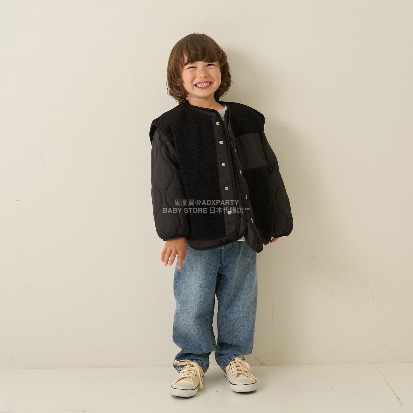 日本童裝 b・R# 抓毛背心外套 100-150cm 男童款 冬季 (適合初秋、香港平均溫度、寒冷天氣）OUTERWEAR (副本)