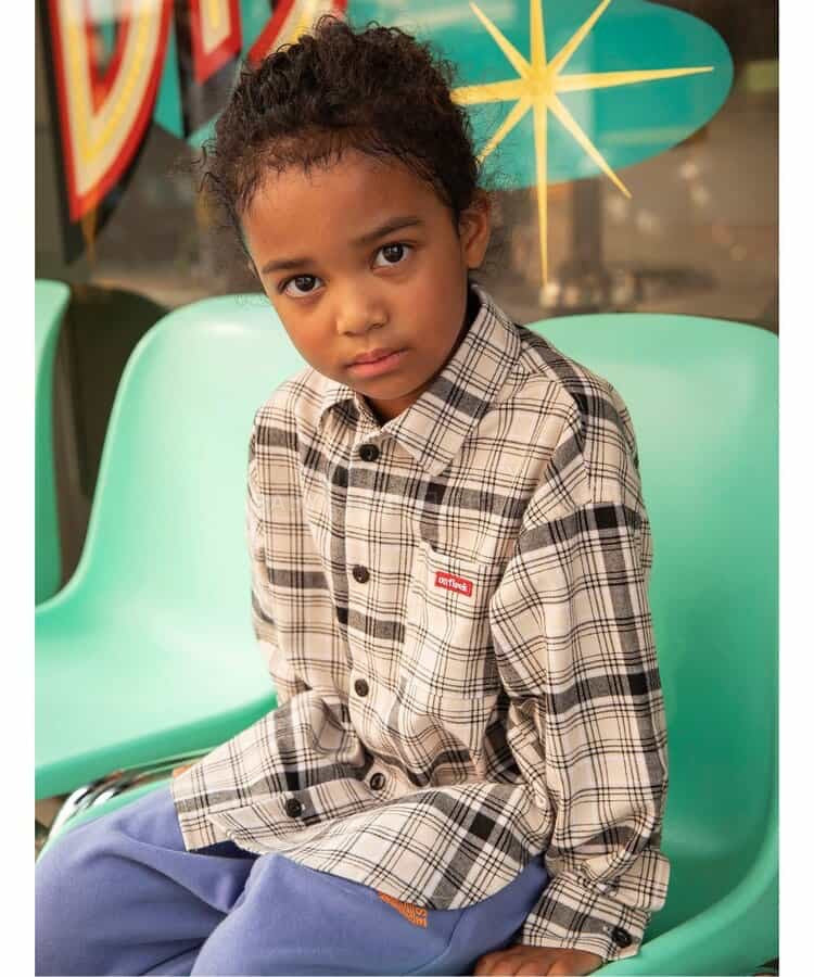 日本童裝 BREEZE 格紋襯衫 90-150cm 男童款 冬季 TOPS 聖誕紅/新年紅 