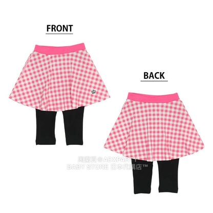 Japanese children's clothing BDL fake two-piece skirt with three-quarter leggings 80-150cm girls summer SKIRTS PANTS DBL all-match style 