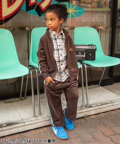 日本童裝 BREEZE 格紋襯衫 90-150cm 男童款 冬季 TOPS 聖誕紅/新年紅 