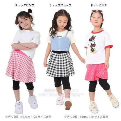 Japanese children's clothing BDL fake two-piece skirt with three-quarter leggings 80-150cm girls summer SKIRTS PANTS DBL all-match style 