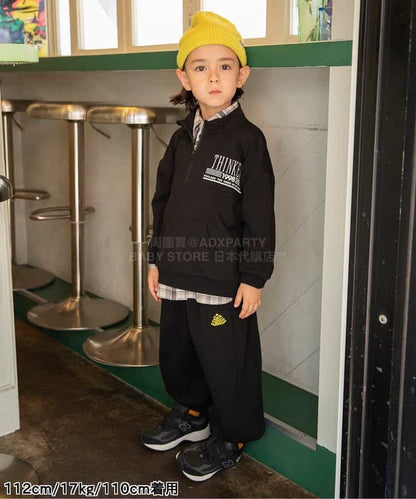 日本童裝 BREEZE 格紋襯衫 90-150cm 男童款 冬季 TOPS 聖誕紅/新年紅 