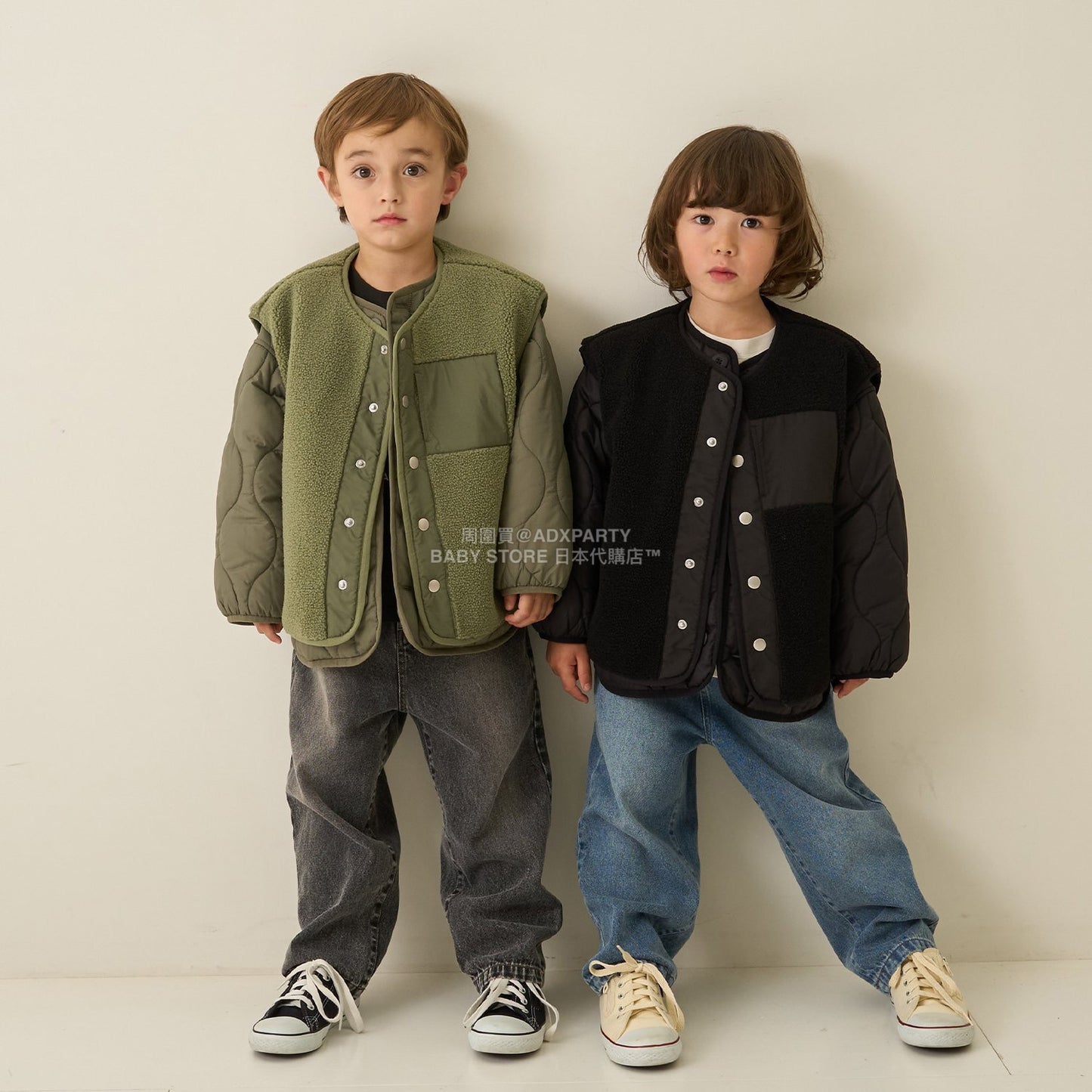 日本童裝 b・R# 抓毛背心外套 100-150cm 男童款 冬季 (適合初秋、香港平均溫度、寒冷天氣）OUTERWEAR (副本)