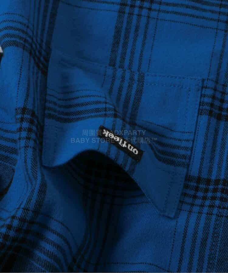 日本童裝 BREEZE 格紋襯衫 90-150cm 男童款 冬季 TOPS 聖誕紅/新年紅 