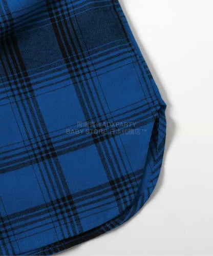 日本童裝 BREEZE 格紋襯衫 90-150cm 男童款 冬季 TOPS 聖誕紅/新年紅 