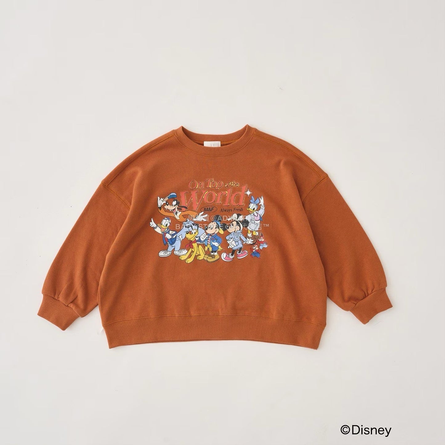 日本童裝 b・R# x Disney 印花衛衣 100-150cm 男童款 冬季 TOPS