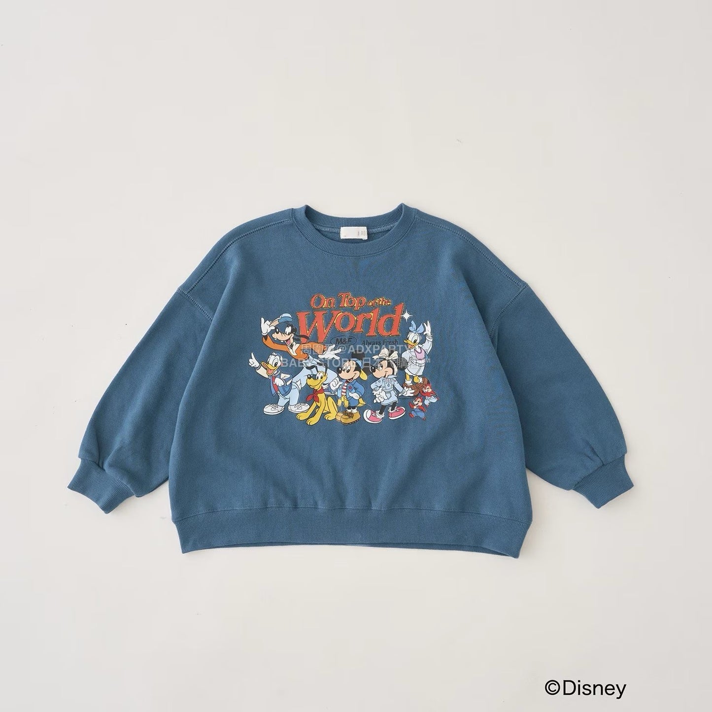 日本童裝 b・R# x Disney 印花衛衣 100-150cm 男童款 冬季 TOPS