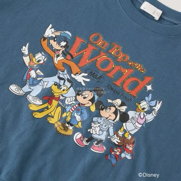 日本童裝 b・R# x Disney 印花衛衣 100-150cm 男童款 冬季 TOPS