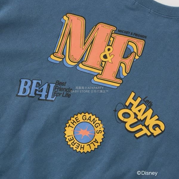 日本童裝 b・R# x Disney 印花衛衣 100-150cm 男童款 冬季 TOPS
