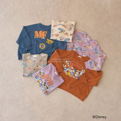 日本童裝 b・R# x Disney 印花衛衣 100-150cm 男童款 冬季 TOPS