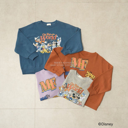 日本童裝 b・R# x Disney 印花衛衣 100-150cm 男童款 冬季 TOPS