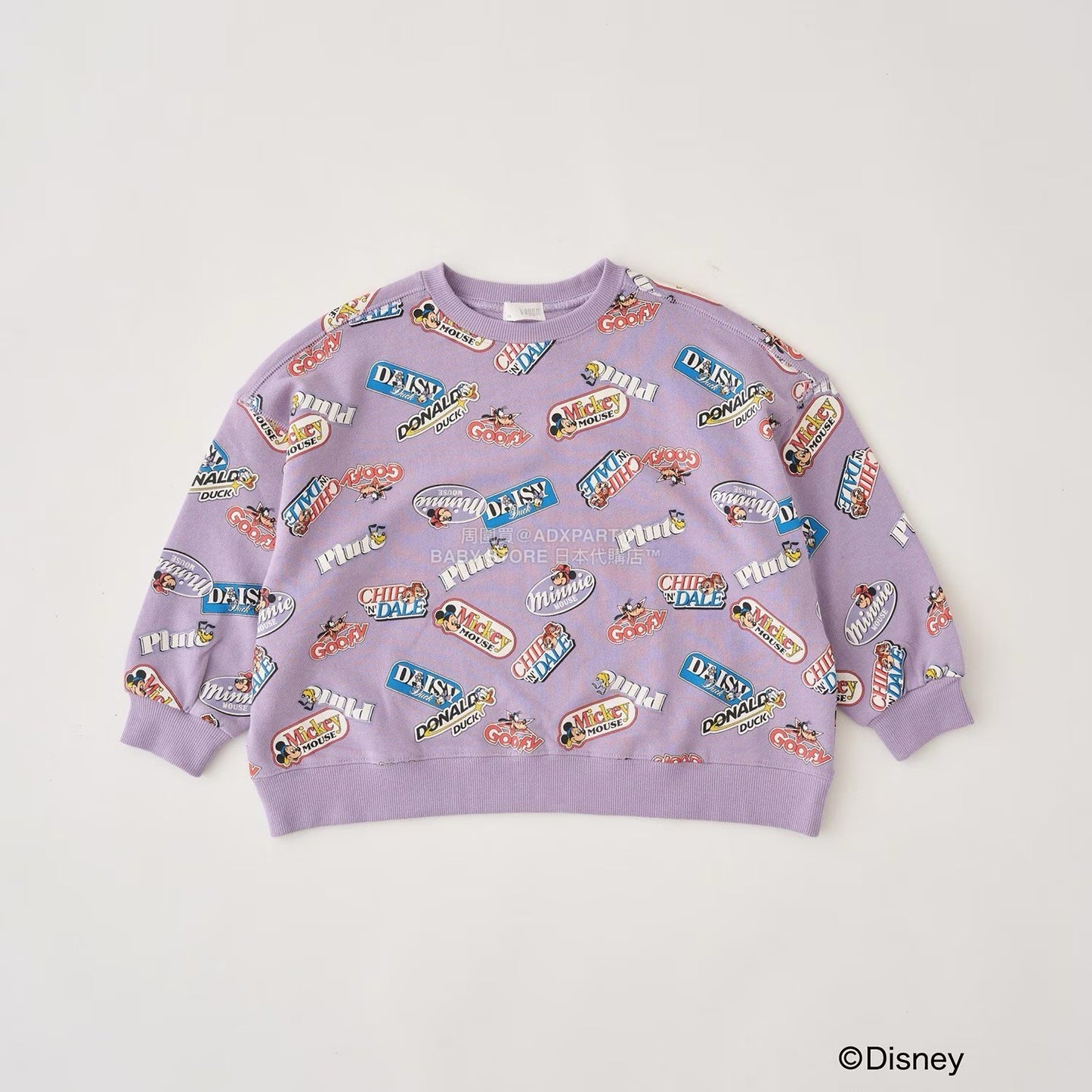 日本童裝 b・R# x Disney 印花衛衣 100-150cm 男童款 冬季 TOPS