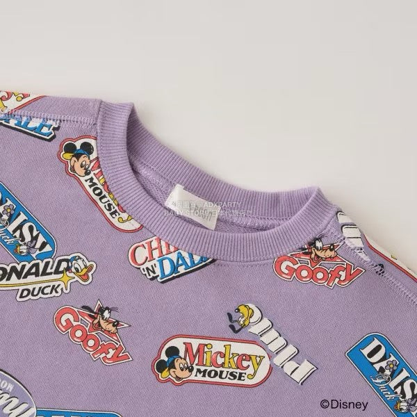 日本童裝 b・R# x Disney 印花衛衣 100-150cm 男童款 冬季 TOPS