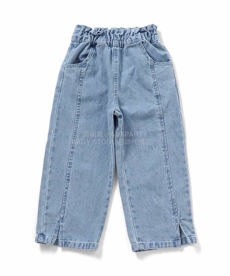 日本童裝 apres les cours 褲腳開衩長褲 80-140cm 女童款 夏季 PANTS