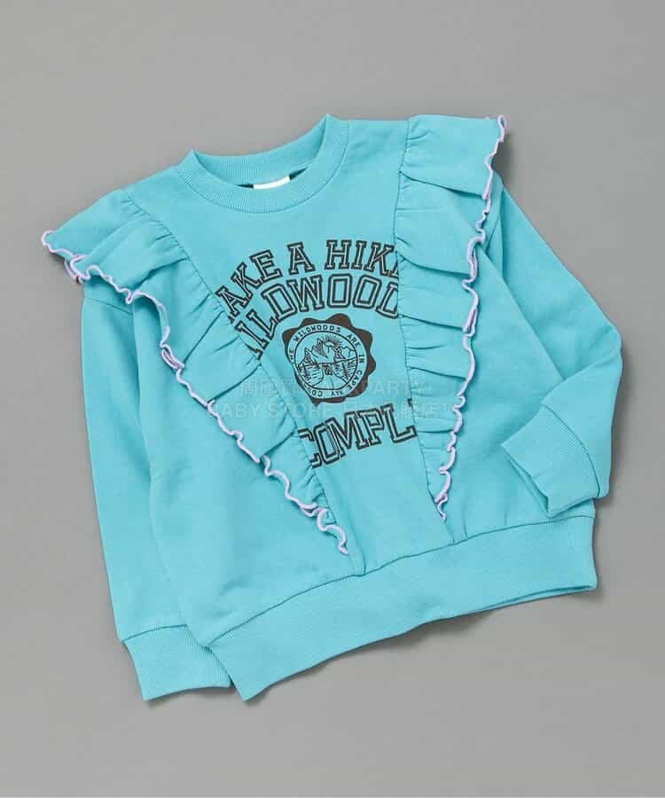 日本童裝 BREEZE 荷葉邊衛衣 90-140cm 女童款 冬季 TOPS