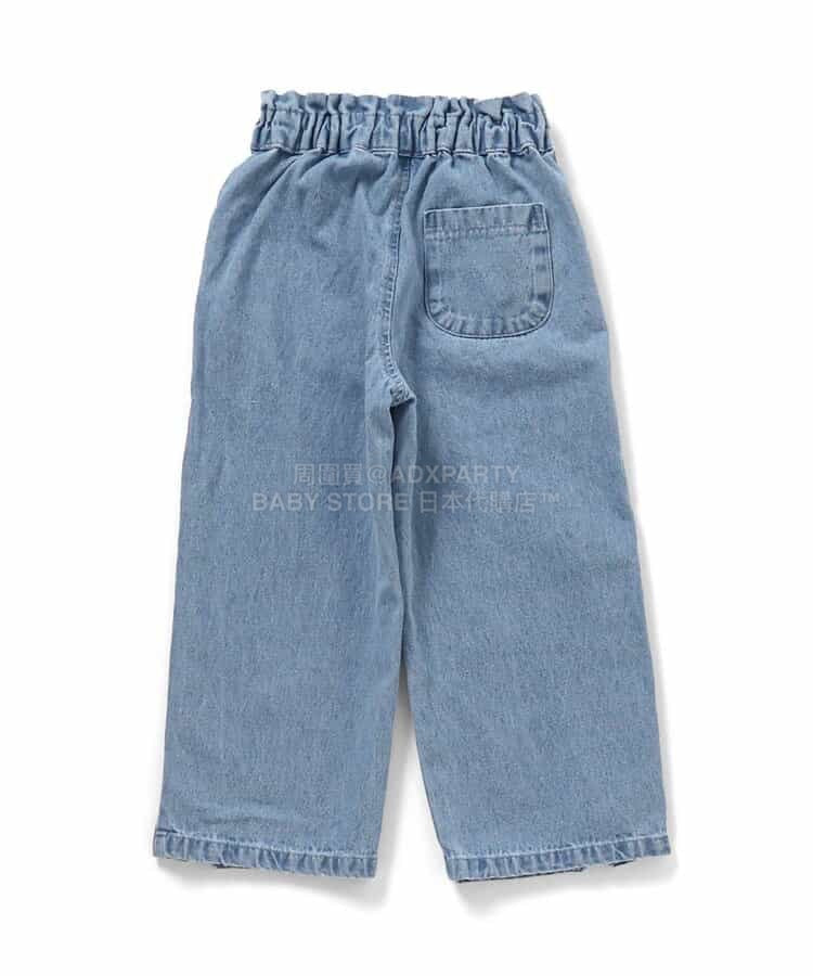 日本童裝 apres les cours 褲腳開衩長褲 80-140cm 女童款 夏季 PANTS