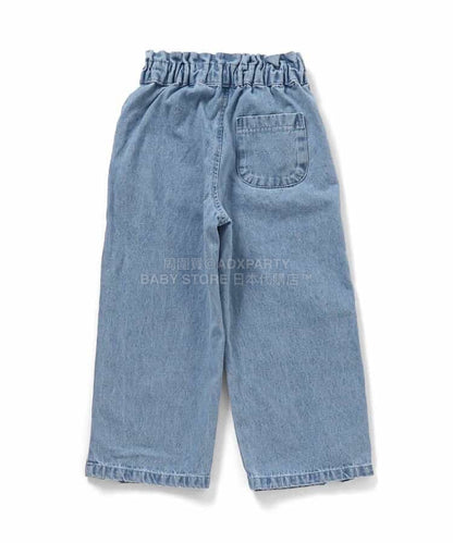 日本童裝 apres les cours 褲腳開衩長褲 80-140cm 女童款 夏季 PANTS