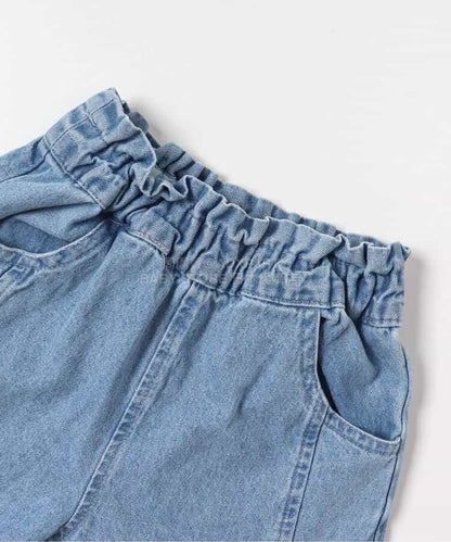 日本童裝 apres les cours 褲腳開衩長褲 80-140cm 女童款 夏季 PANTS