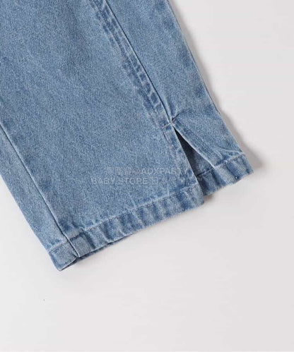 日本童裝 apres les cours 褲腳開衩長褲 80-140cm 女童款 夏季 PANTS