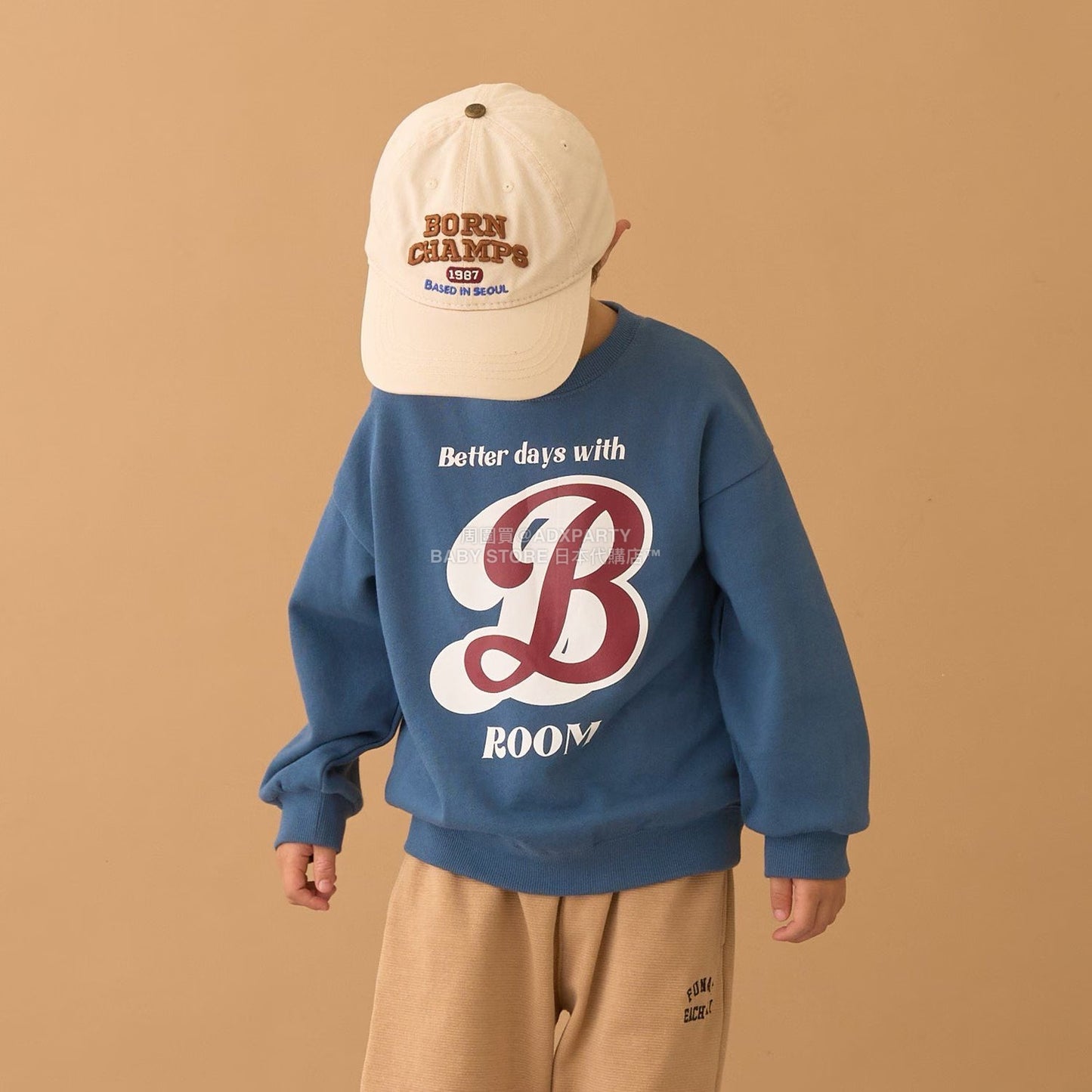 日本童裝 b・R# 印花衛衣 100-150cm 男童款 冬季 TOPS