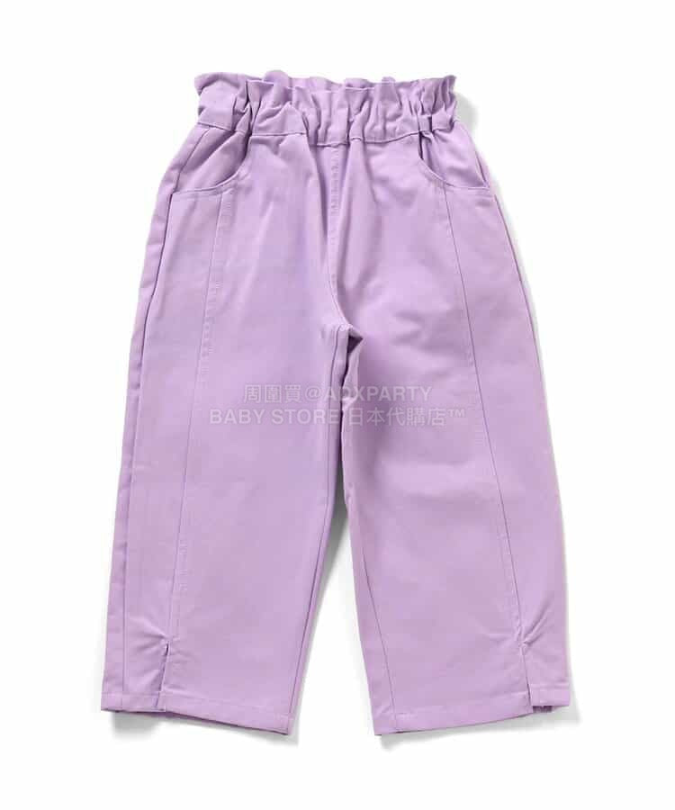 日本童裝 apres les cours 褲腳開衩長褲 80-140cm 女童款 夏季 PANTS