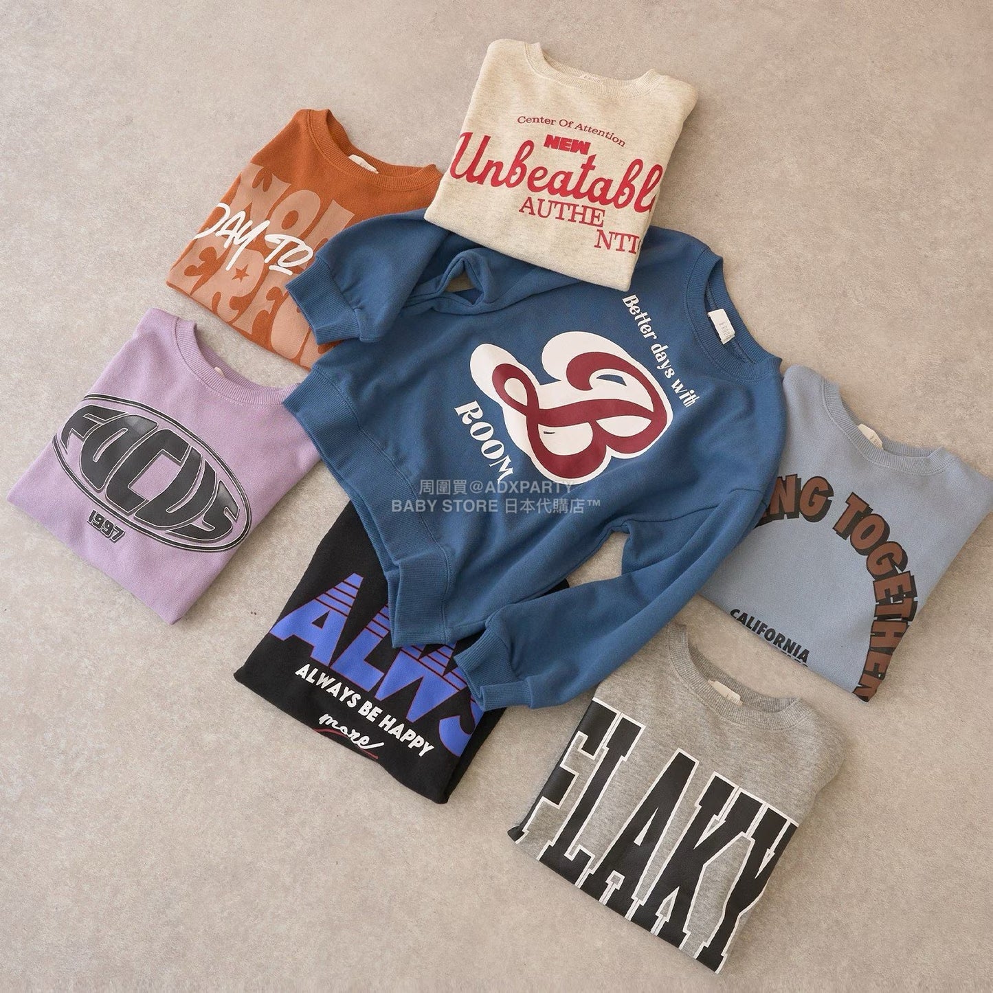 日本童裝 b・R# 印花衛衣 100-150cm 男童款 冬季 TOPS