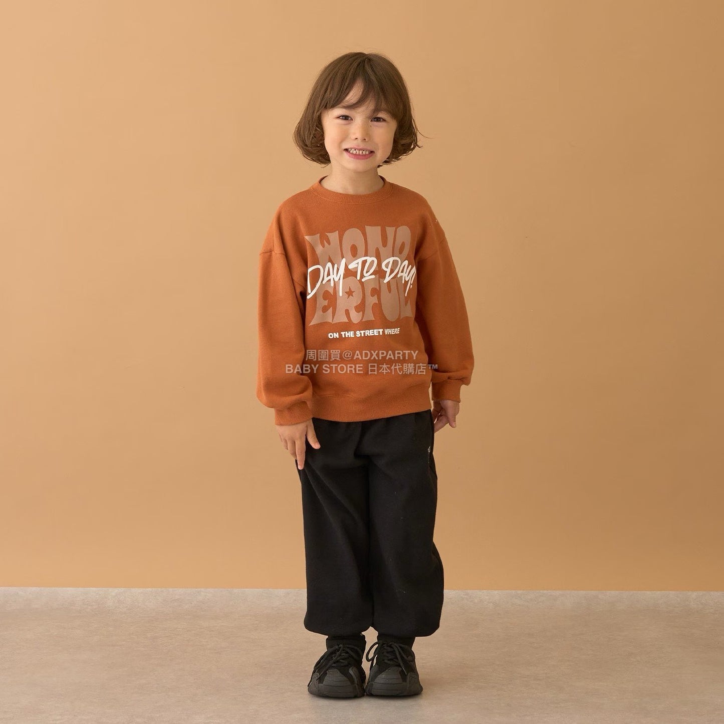 日本童裝 b・R# 印花衛衣 100-150cm 男童款 冬季 TOPS