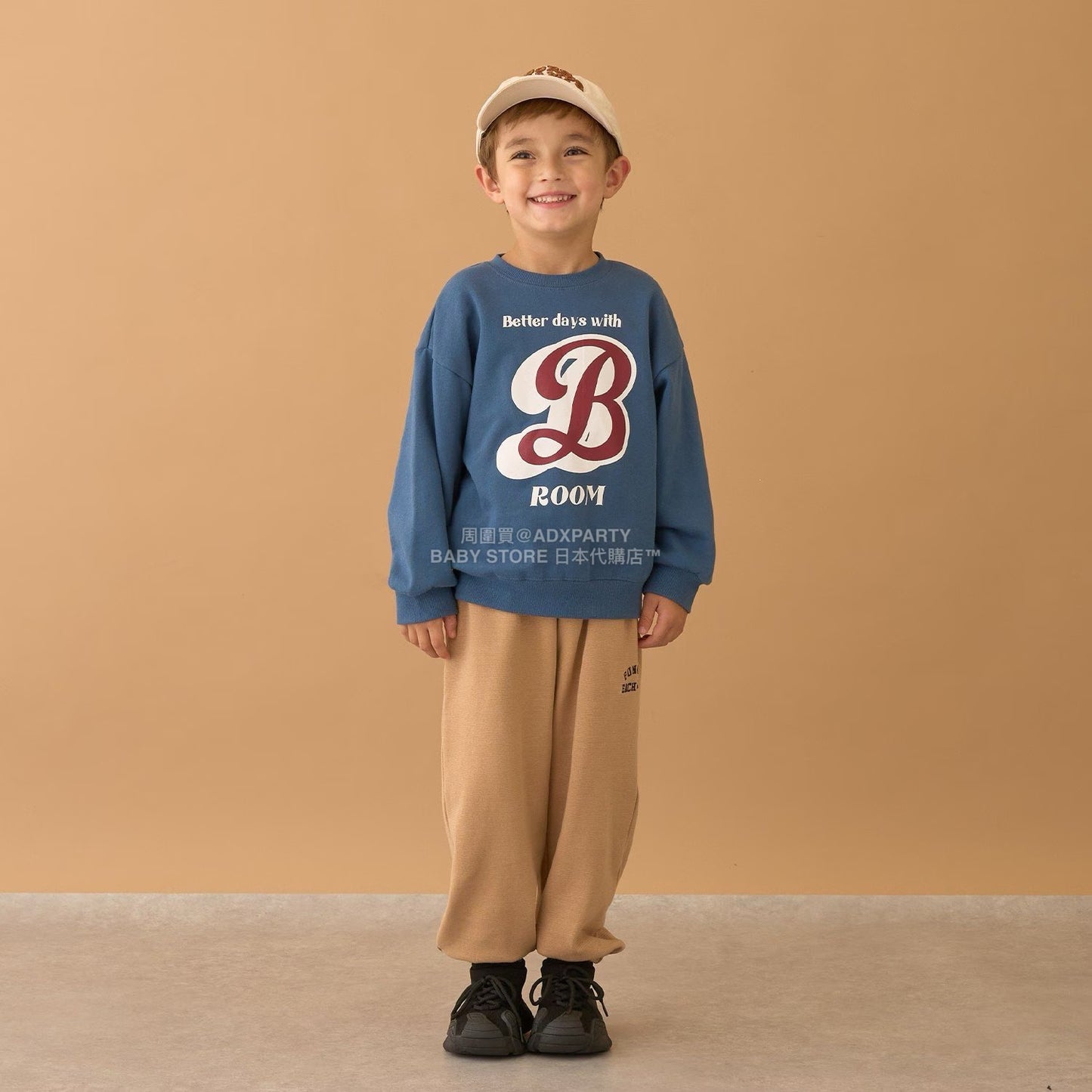 日本童裝 b・R# 印花衛衣 100-150cm 男童款 冬季 TOPS