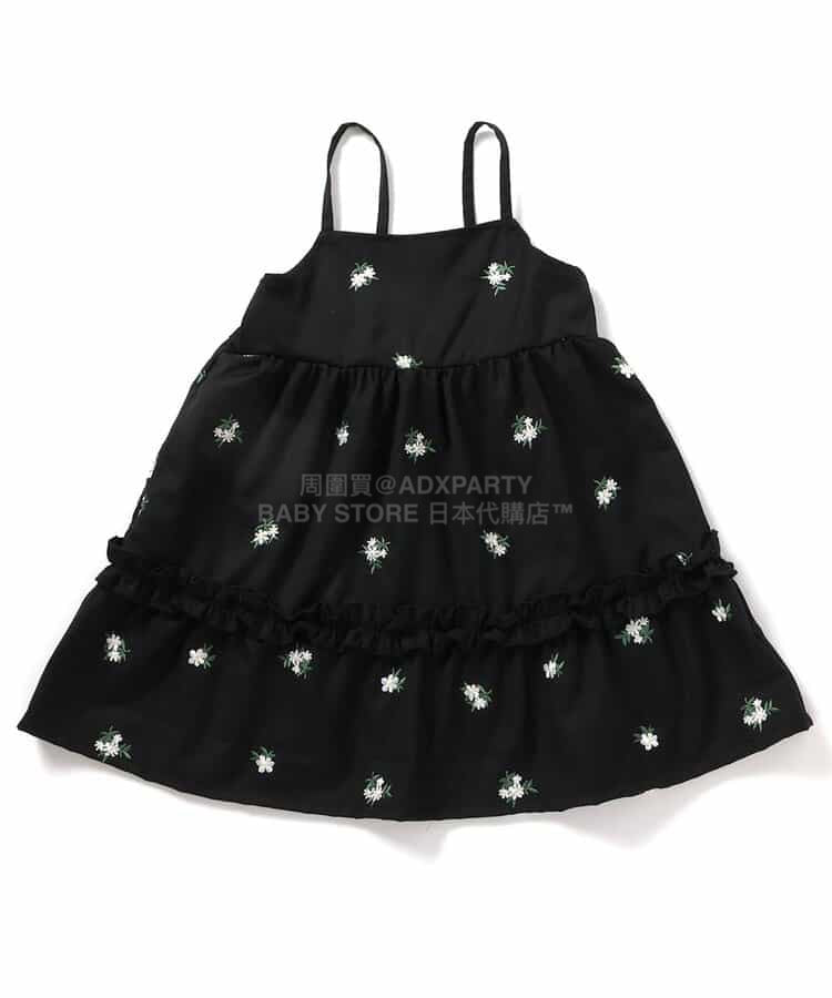 日本童裝 apres les cours 刺繡吊帶連身裙 90-140cm 女童款 夏季 DRESSES