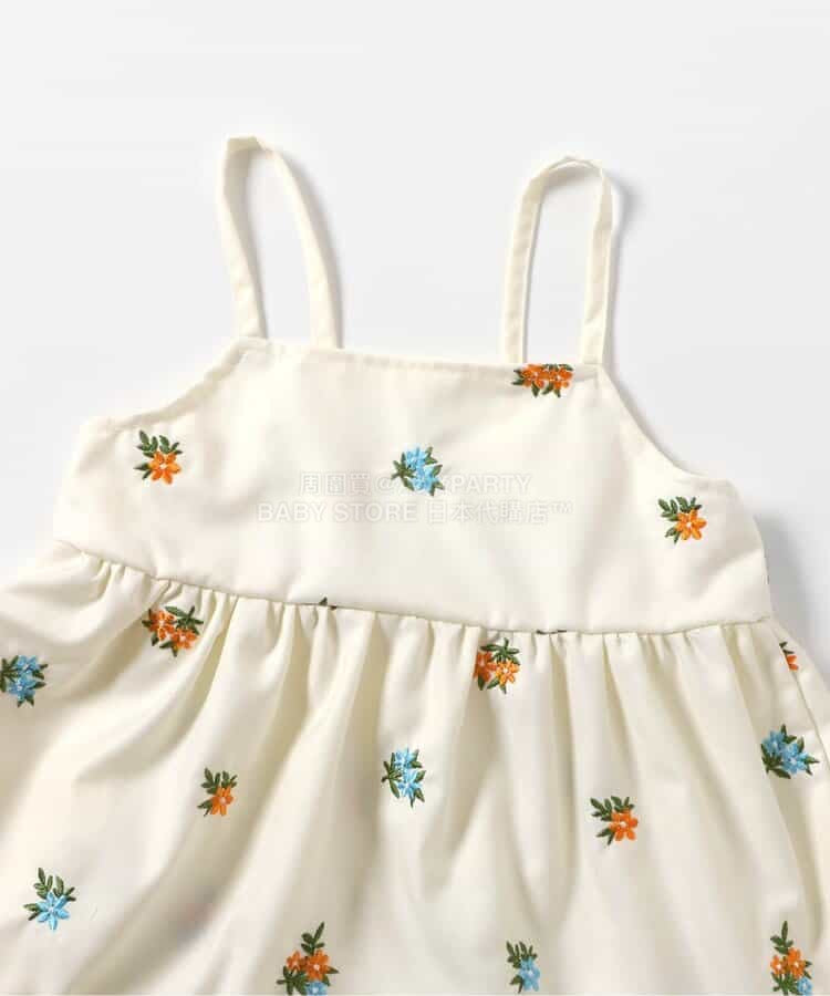 日本童裝 apres les cours 刺繡吊帶連身裙 90-140cm 女童款 夏季 DRESSES