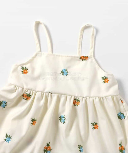 日本童裝 apres les cours 刺繡吊帶連身裙 90-140cm 女童款 夏季 DRESSES