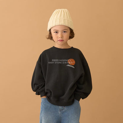 日本童裝 b・R# 印花衛衣 100-150cm 男童款 冬季 TOPS