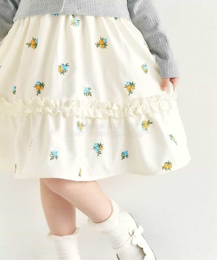 日本童裝 apres les cours 刺繡吊帶連身裙 90-140cm 女童款 夏季 DRESSES